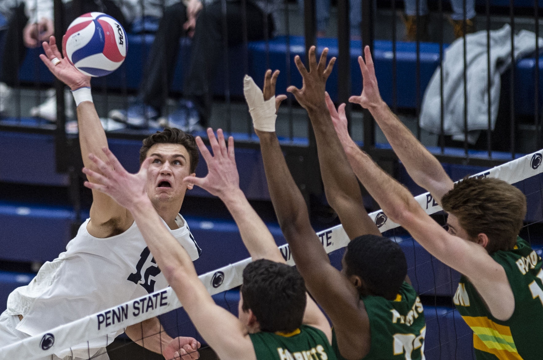 Men's Volleyball, Outside hitter Brett Wildman (12)